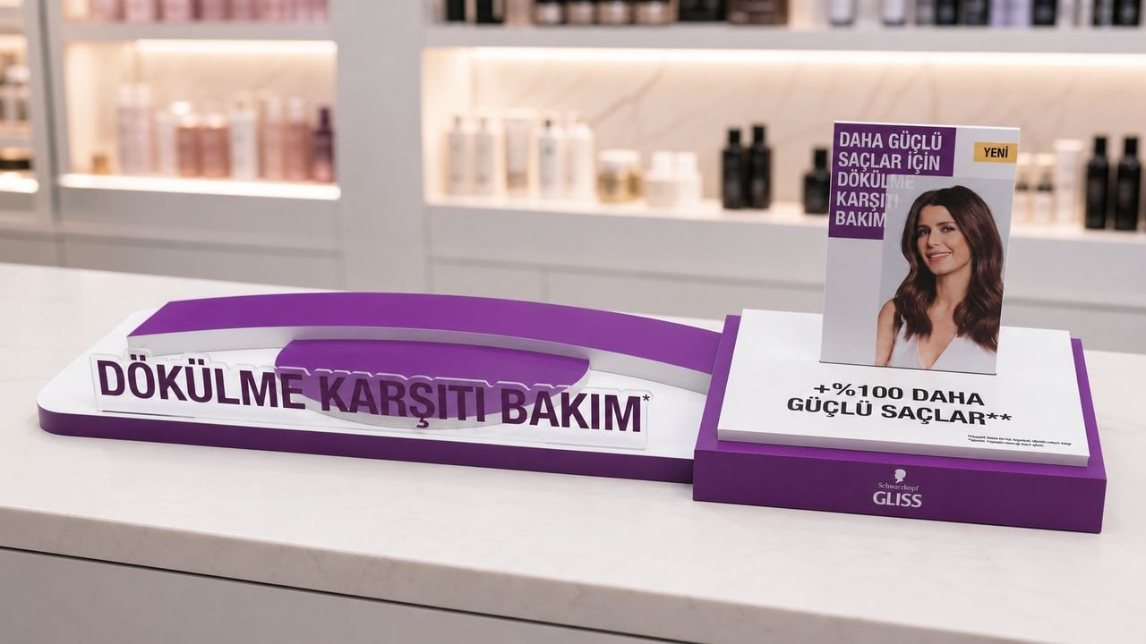 Schwarzkopf GLISS Masaüstü Teşhir Standı