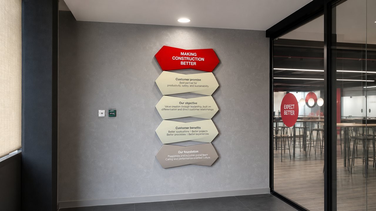 “Making Construction Better” Kurumsal Duvar Uygulaması