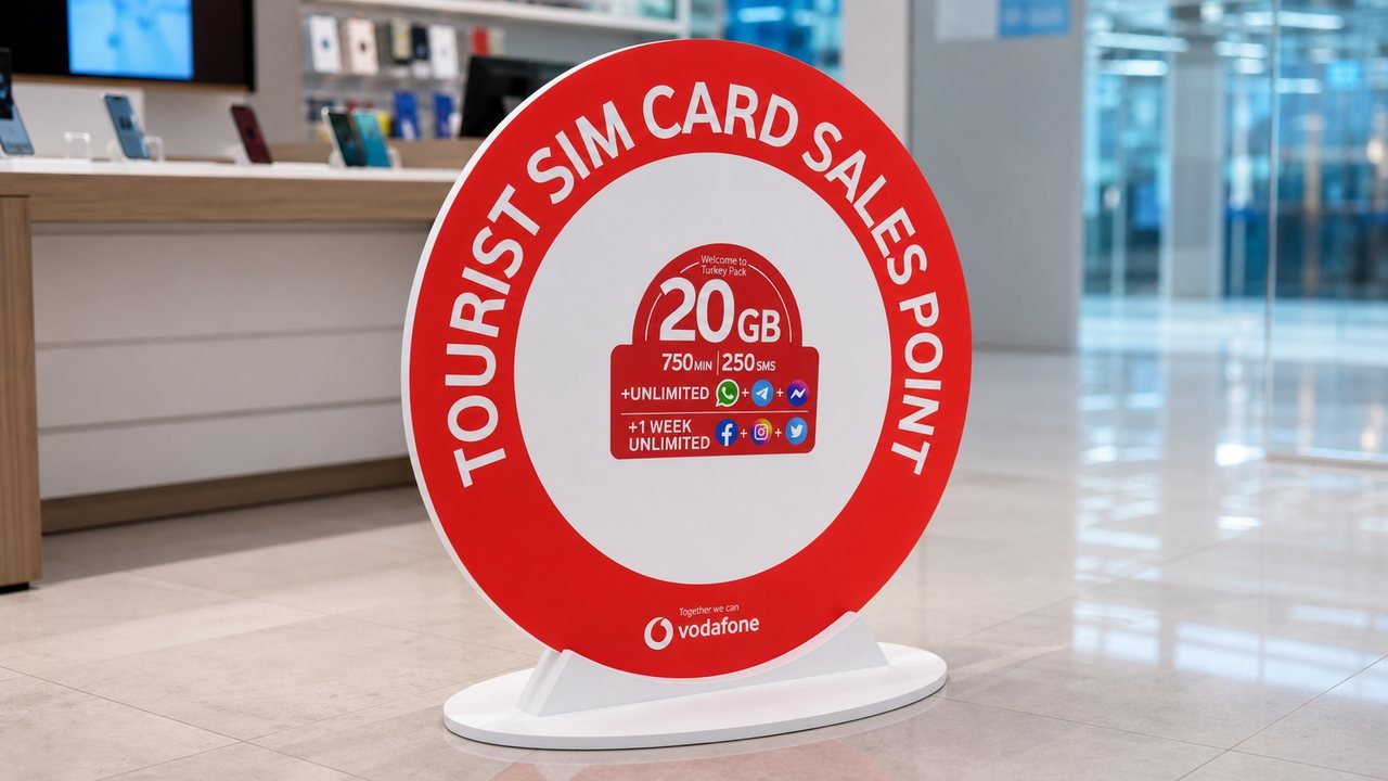 Vodafone Tourist SIM Satış Noktası